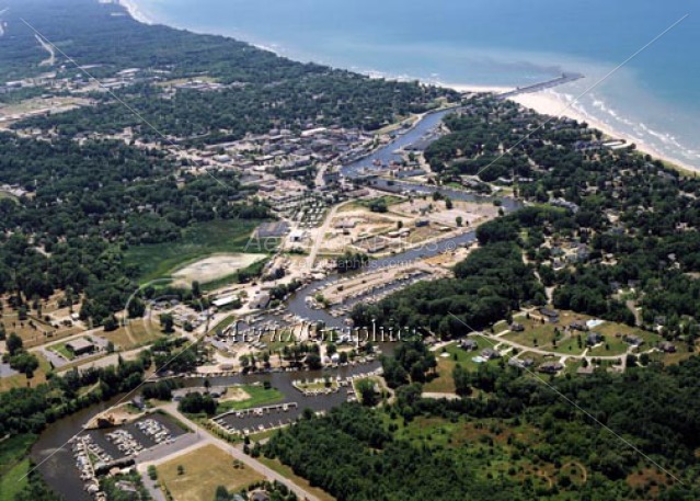 South Haven, looking west in Van Buren County, Michigan